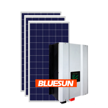 Solar on grid system home with batteries hybrid solar system battery bluesun 5kw solar system off grid complete home solar